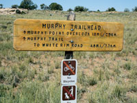 Murphy Trailhead sign